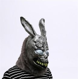 Masilla de conejo de dibujos animados de animales Donnie Darko Frank The Bunny Cosplay Halloween Party Maks Plies T200116218725293689629