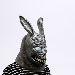 Masque de lapin de dessin animé Animal Donnie Darko FRANK le lapin Costume Cosplay Halloween fête Maks fournitures Y200103256G