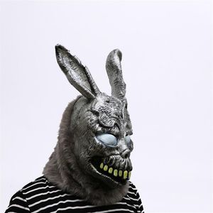 Masque de lapin de dessin animé Animal Donnie Darko FRANK le lapin Costume Cosplay Halloween fête Maks fournitures T200116241t