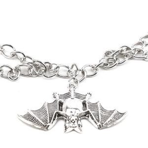 Tier Schlüsselbein Kette Frauen Mode Halloween Anhänger Halsketten Hohe Qualität Gothic Vampire Bat Multi-Schicht Necklace2109