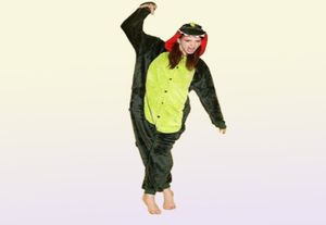 Costumes d'animaux Gol Grey Rose Green Dinosaur Gointer des grenouillères Pyjamas Kigurumi Suit à saut Sleeples pour adultes ORDE9762748