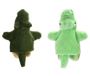 Dieren krokodil handpop baby vroege educatieve cartoon krokodil patroon poppen kinderen bedtijdverhalen zacht pluche speelgoed4466270