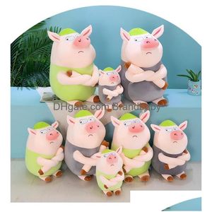 Animal Cross P Varken Standbeeld 40/55/65/80 Cm Hy Wy Speelgoed Piggy Stuff kussen Kerstcadeau Zachte Pop Kinderen Speelgoed Stitch Cartoon Drop Delivery Dhayk