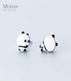 Animal Mignon Panda Stud Oreads For Women Girl Kids 925 STERLING Silver Ceramics Jewelry Fashion Bijoux 20120 21070712826514954314