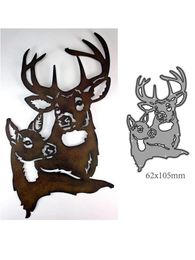 Animal Deer Metal Cutting Dies pochoirs pour bricolage Scrapbooking Decorative Ballosing Handcraft Modèle