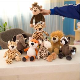 Animal Doll pluche speelgoed leeuw tijger aap gevulde speelgoedkussen hoge kwaliteit volwassen kinderen poppen decoratie 25 cm