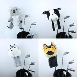 Couvre-chef de golf animal adapté au conducteur Fairway Woods hommes dame couverture de club de golf mascotte nouveauté cadeau mignon plusieurs motifs animaux 240202