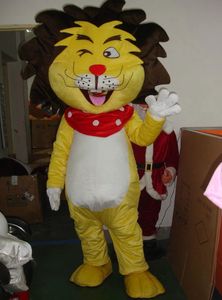 Costume de mascotte de lion animal Halloween Noël Fantaisie Fête Personnage de dessin animé Costume Adulte Femmes Hommes Robe Carnaval Unisexe Adultes