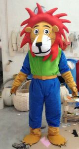 Animal Lion mascotte Costume jeu de fête déguisement tenue publicité adultes défilé Halloween noël personnage unisexe