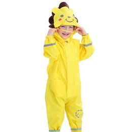 Animal Lion Imperméable Pour 1-6 Ans Enfants Capuche Imperméable Manteau De Pluie Pour Enfants Combinaison Combinaison De Pluie Étudiants Bébé Manteau De Pluie Poncho Pemnw