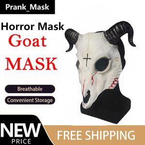 Animal Mask geit masker Halloween kostuum horror gratis verzending latex masker gezicht cosplay grappige masker rops speelgoed masker cadeau gelukkig Halloween feestspeelgoed benodigdheden