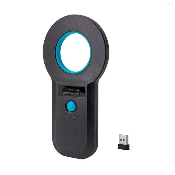 Scanner d'étiquettes d'animaux à micropuce pour animaux de compagnie, lecteur d'identification RFID EMID portable, connexion USB, fonction de stockage d'informations 128, écran OLED