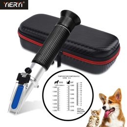 Dier Huisdier Refractometer Honden Katten Urine Soortelijk gewicht Klinisch Serum Plasma Eiwit Hemoglobine Tester Dierenartsen Gereedschap 231229