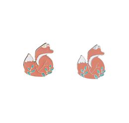 Dierlijke pin Cute Animal Woodland Smart Fox Badges Broches Rapel Pin Fox Jewelry Email Pin Broche8908736