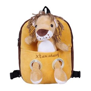 Animal en peluche sac à dos dessin animé tigre girafe sac d'école enfant sac détachable poupée en peluche doux bébé jouets enfants anniversaire cadeau de Noël 220425