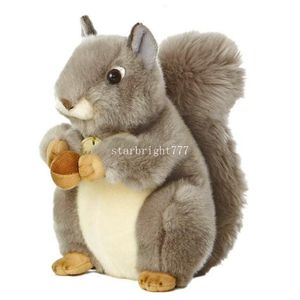 Jouets en peluche animaux Simulation mignon écureuil en peluche enfants jouets décorations cadeau d'anniversaire oreiller Anti-rides pour enfant