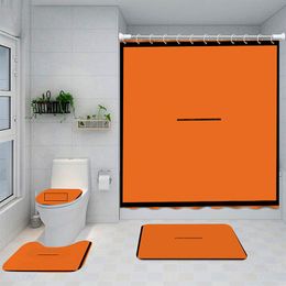 Rideaux de douche imperméables imprimés d'animaux el Bath Tapis antidérapants Designer Anti Peeping Bath Curtain286A