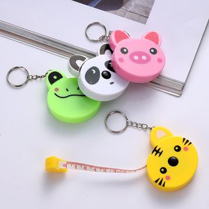 Dierlijst Keychains cartoon kleding met meten van de sleutelhanger van de liniaal sleutelhanger