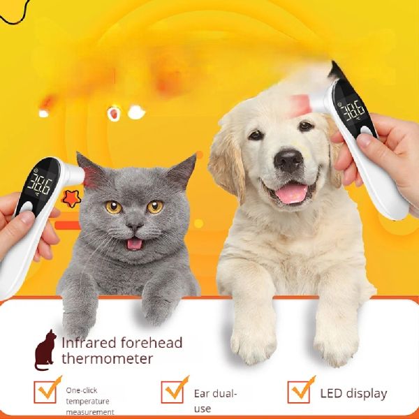 Instrumento de medición de la temperatura del animal Termómetro veterinario infrarrojo PET Electronic Electronic para perros gatos de oveja para ovejas