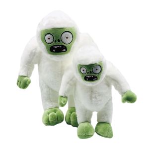 Dieren 1 stks 3035cm planten versus zombies pluche speelgoed poppen pvz zombie jeti plush zacht gevuld speelgoed voor kinderen kinderen kerstcadeaus