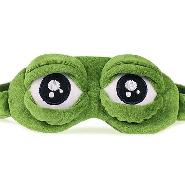 Animaux 1pcs Soft 3D Tad Frog Sleeping Eye Mask Brousse de couverture Eye Carton Masque de couchage Boulangers Boulangers Boulangers Travel Rest Eye Mask Eye Patch