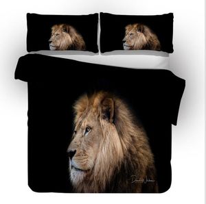 Animales 3D Impreso Tela de lana Ropa de cama Traje Funda de edredón 3 fotos Funda nórdica Juegos de cama de alta calidad Suministros de cama Hogar Texti229S