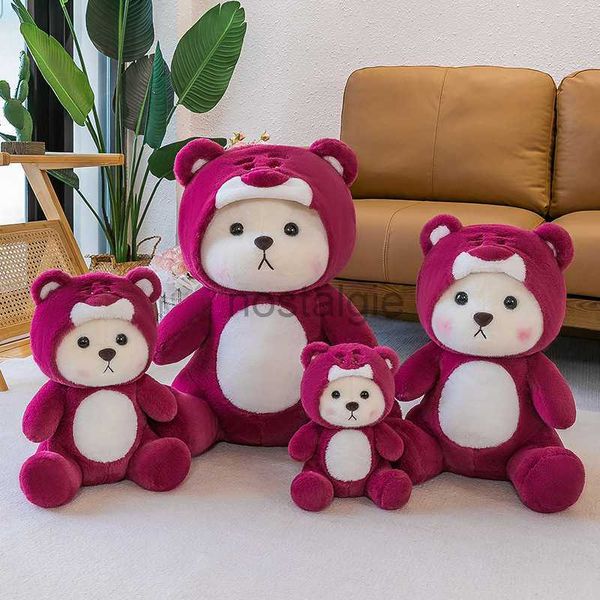 Animaux Anime périphérique en peluche peluche animal jouet ours poupée garçons filles anniversaire fête des enfants Noël 2 style 28 cm 240307