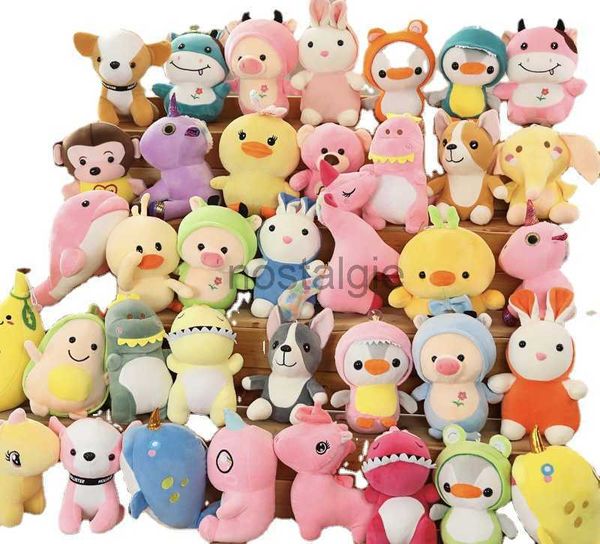 Animaux Anime peluche peluche animaux jouets 100 Grabber poupées mixtes en gros enfants Playmate décoration de la maison garçons filles anniversaire noël 18-25 cm 240307