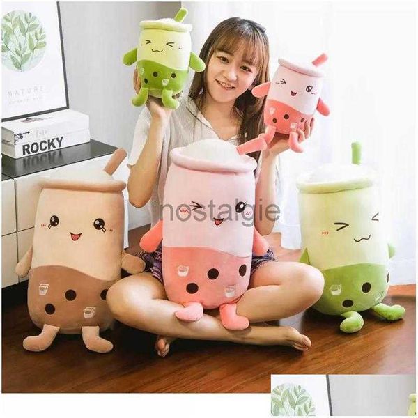 Animales Lindo Leche Taza de Té Muñecas Slee Muñeca Almohada Peluche Relleno Suave Cojín Peluches Alimentos Almohadas Juguetes Regalos Stuffe DHZVK 240307