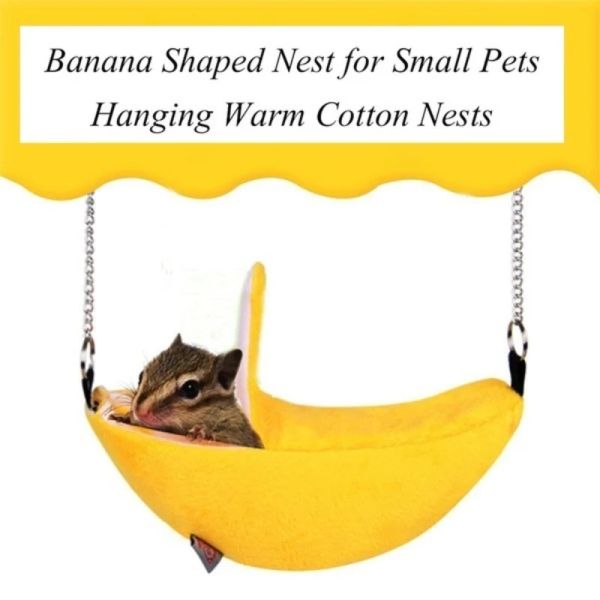 Animaux Design Pet Banana Hamster Rat Hamac Cage House Nest Hamster House Warm House Small Animal Hammock