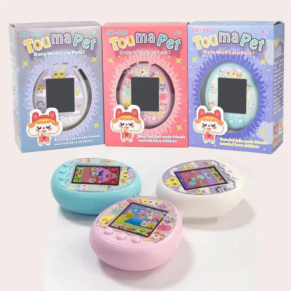 Animaux électriques/RC animaux Tamagotchis interagissent jouet Touma animaux électroniques écran coloré Abs matériau sûr pour plus de 6 ans numérique C