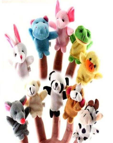Animaux Puppets doigts Bon outil de raconter Story Baby Cartoon Toys Pollush Tech Children Kid Christmas Party Faven Gift Drop Shippi1612450