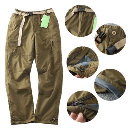 Dieren Duitsland winddichte waterdichte pluche zachte shell broek buiten heren rechte multi -tas overalls camping jachtuitrusting broek