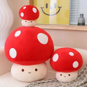 Dieren kawaii paddestoel pluche speelgoed simulatie planten kussen mooie poppen voor woning decor slapen knuffel kussen gevulde zachte food poppen