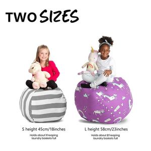 Animaux nouveaux sacs de haricot rangement animal en peluche chaise enfants toys zip toivas enfants enfants organisateur de jouets en peluche grande capacité