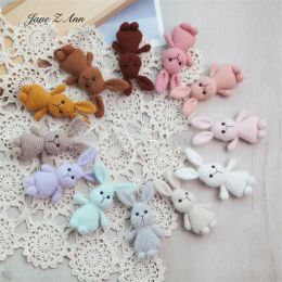 Dieren Pasgeboren fotografie Konijn Handmade gebreide schattige pop speelgoed Toy Clothing Rabbit Children Studio Shooting Props