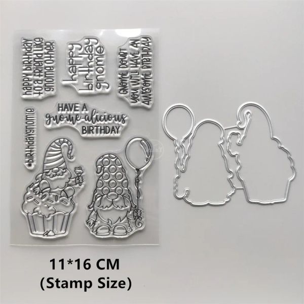 Animaux Rabbit Clear Stamps and Metal Cut Dies Girls Diy Scrapbooking Albossing Album Sceau de sceau de punch pochoirs