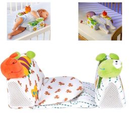 Almohada para bebé con forma de animales, almohada antivuelco para recién nacido, posicionador de sueño, cojín para cabeza plana, nueva moda 7590107
