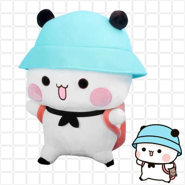 Animales de peluche Animales de peluche Bubu y Dudu Panda Felpa linda muñeca de oso panda de dibujos animados Kawaii almohada suave de peluche decoración de la habitación de juguetes para niños