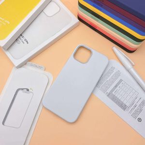 Étui de téléphone magnétique en silicone liquide animé pour iPhone 12 Pro Max