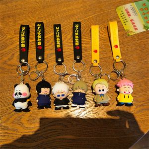 Animatiekarakter Jujutsu Kaisen Rubberen sleutelhanger Hanger Decoratie Cartoon Manga Figuren Zachte PVC sleutelhanger