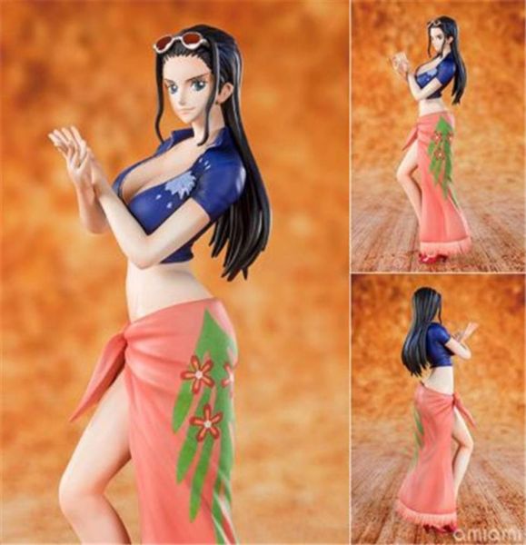 Anime 18 cm One Piece ZERO 20 aniversario Nico Robin El sombrero de paja Piratas PVC Figura de acción Modelo coleccionable Juguetes Regalo Q06211396046