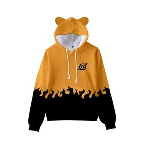 Sudaderas con capucha con estampado 3d de Anime para niños y niñas, chaqueta con capucha con orejas de gato Kawaii Uchiha Itachi Kakashi, ropa para niños 1087622