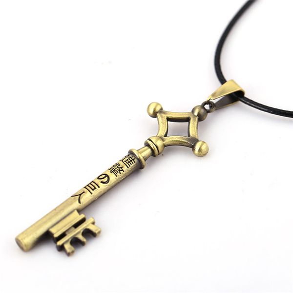 Accessoires Anime Attack on Titan Allen Key Pendant Collier en cuir WY1151