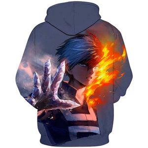 Anime Bakugou Katsuki Cosplay Kostuum Mijn Hero Academia Hoodie Dunne Schooluniformen Sportkleding Sweatshirt Unisex Streetwear Tops Y0816