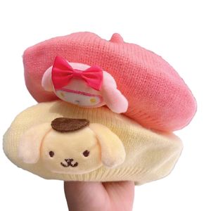 Anime Beanie Mignon Kawaii Beanie Knit Hats, designer drôle en peluche chapeau hiver dessin animé ours ski Slouchy casquette chaude pour enfant 12 couleurs
