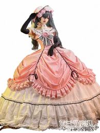 Anime Black Butler Ciel Phantomhive Cosplay Dr Laarzen Pruik Kuroshitsuji Vrouwen Lady Lolita Maid Dres Uniform Cosplay Kostuums F6Ma #