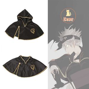 Anime Black Clover Black Bull Cape Asta Cosplay Black Cloak Five Leaf Clover Cosplay Costume Noelle Finral Cloak Y0903