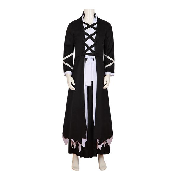 Anime Bleach Kurosaki Ichigo Cosplay Costume Costume de la guerre de sang de mille ans Black Shinigami Tenue de tenue uniforme Halloween Set