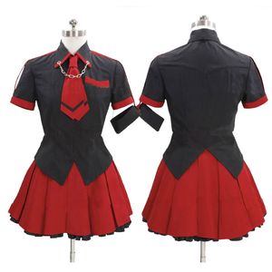 Anime bloed-c kisaragi saya meisje doek uniform cosplay kostuum op maat gemaakt